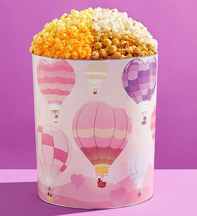 Love Lifts Us Up 2 Gallon 3 Flavor Popcorn Tin